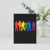 GAY PRIDE-MANNEN BRIEFKAART (Staand voorkant)