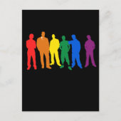 GAY PRIDE-MANNEN BRIEFKAART (Voorkant)