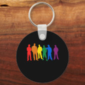 GAY PRIDE-MANNEN SLEUTELHANGER (Voorkant)