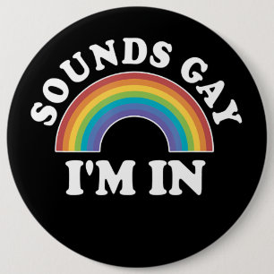 Gay Pride Mannen Vrouwen Lgbt regenbooggeluiden la Ronde Button 6,0 Cm
