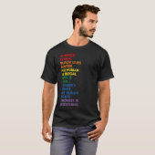 Gay Pride Mensenrechten Trotse Ally LGBT T-shirt (Voorkant volledig)