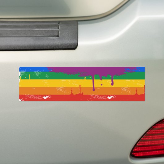 Gay Pride Merchandise Bumpersticker (Op auto)