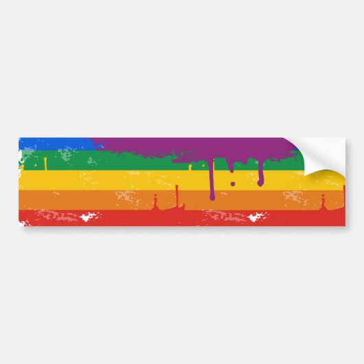 Gay Pride Merchandise Bumpersticker (Voorkant)