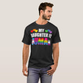 Gay Pride Mijn dochter is een menselijke vader die T-shirt (Voorkant volledig)
