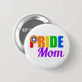 Gay Pride Moeder Regenboog Ronde Button 5,7 Cm (Voorkant /achterkant)