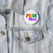 Gay Pride Moeder Regenboog Ronde Button 5,7 Cm (In situ)