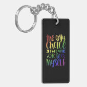 Gay Pride Month Gift Sleutelhanger (Voorkant Links)
