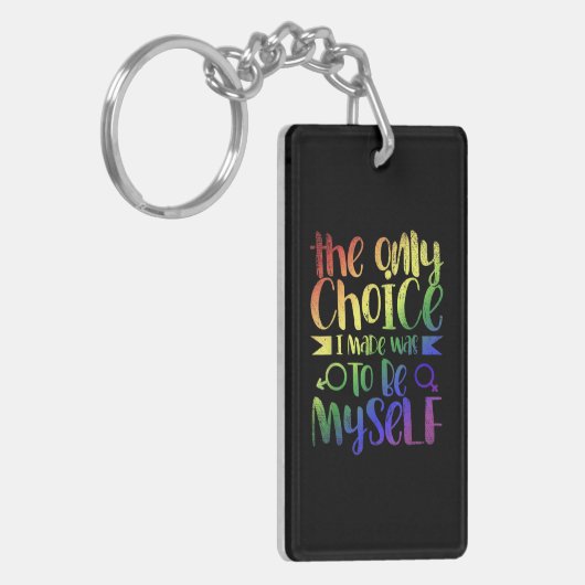 Gay Pride Month Gift Sleutelhanger (Voorkant Links)