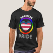 Gay Pride Month Lgbetqia 4 juli Love is U T-shirt (Voorkant)