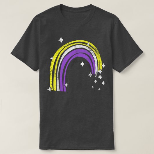 Gay Pride Month Non Binary Flag Rainbow LGBTQ Non T-shirt (Design voorkant)