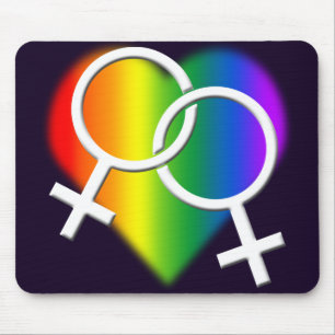 Gay Pride Mousepad Rainbow Love Muismatten & Gifts