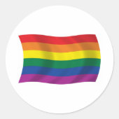 Gay Pride Movement Flag Sticker (Voorkant)