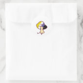 Gay Pride Non-Binair Paddenstoel Sticker (Tas)