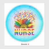 Gay Pride Nurse Sticker (Vel)