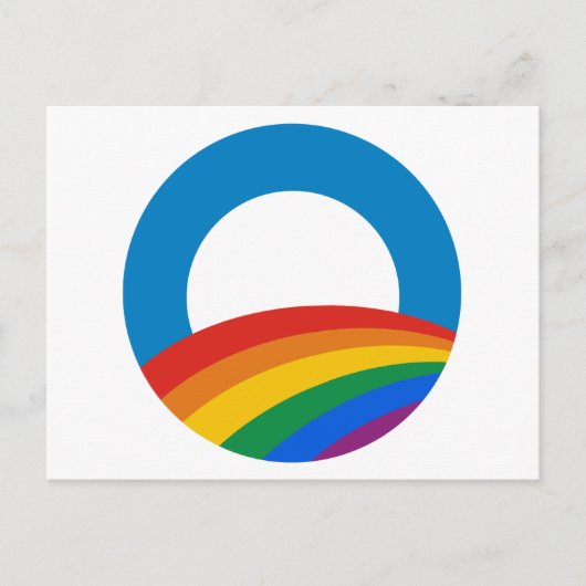Gay Pride Obama Briefkaart (Voorkant)