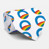 Gay Pride Obama Stropdas (Opgerold)