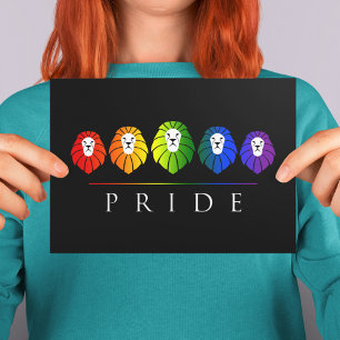 Gay Pride of Lions - LGBT Briefkaart