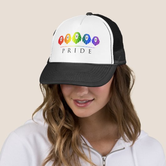 Gay Pride of Lions - LGBT Trucker Pet (In situ)