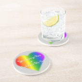 Gay Pride Onderzetter Custom Gay Pride Drink (Zijkant)