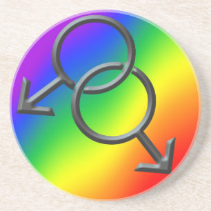 Gay Pride Onderzetter Mannen Gay Pride Rainbow Ond