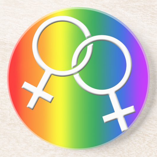 Gay Pride Onderzetter Rainbow Gay Pride Drink (Voorkant)