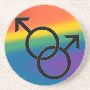 Gay Pride Onderzetters Rainbow Love Drink Coasters