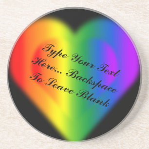 Gay Pride Onderzetters Rainbow Love Drink Coasters