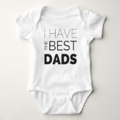 Gay Pride One-Piece - Ik heb de beste dads Romper (Voorkant)