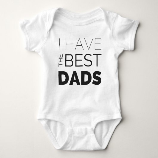 Gay Pride One-Piece - Ik heb de beste dads Romper (Voorkant)