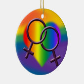 Gay Pride Ornament Gay Women's Love Decoration (Rechts)