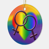 Gay Pride Ornament Gay Women's Love Decoration (Links)