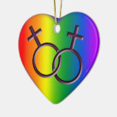 Gay Pride Ornament Personalized Lesbian Love Gifts (Links)