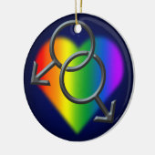 Gay Pride Ornament Personalized Man Love Gifts (Links)