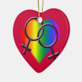 Gay Pride Ornament Personalized Rainbow Love Gifts (Links)
