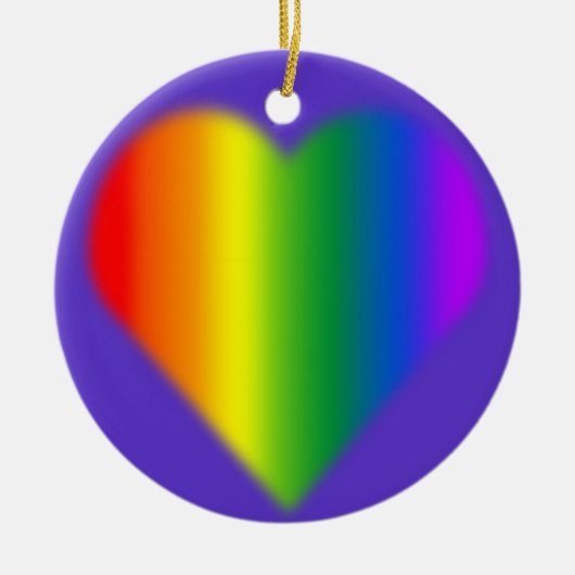 Gay Pride Ornament Personalized Rainbow Love Gifts (Voorkant)