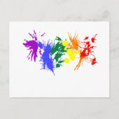 Gay Pride Paint Briefkaart (Voorkant)