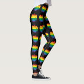 Gay Pride Paint Splatter Heart Leggings (Rechts)