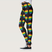 Gay Pride Paint Splatter Heart Leggings (Links)