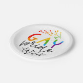 Gay Pride Papieren Bordje (Gekanteld)