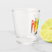 Gay Pride Parade Illustration Personalized Shot Glas (Links)