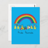 Gay Pride Parade LGBTQ Pears Briefkaart (Voorkant / Achterkant)