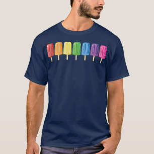 Gay Pride Parade LGBTQIA Rainbow Popsicles T-shirt