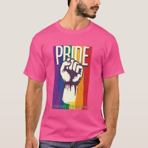 Gay pride parade te voet naar Glam Love jaas konin T-shirt