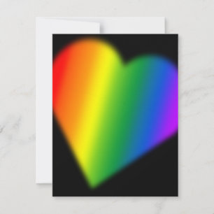 Gay Pride Party Invitations Rainbow Love Kaarten