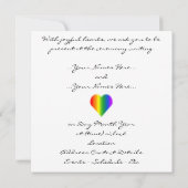 Gay Pride Party nodigt de kaarten van de zelfde-Se (Achterkant)