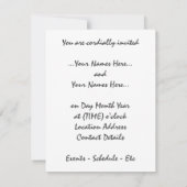 Gay Pride Party nodigt de kaarten van de zelfde-Se (Achterkant)