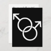 Gay Pride Party nodigt de kaarten van de zelfde-Se (Voorkant / Achterkant)
