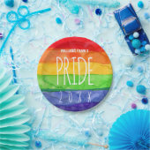 Gay Pride Party Waterverf Rainbow Paper Bord (Feest)