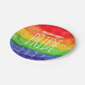 Gay Pride Party Waterverf Rainbow Paper Bord (Gekanteld)