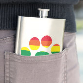 Gay-Pride-Paw-Print Heupfles (Voorbeeld)
